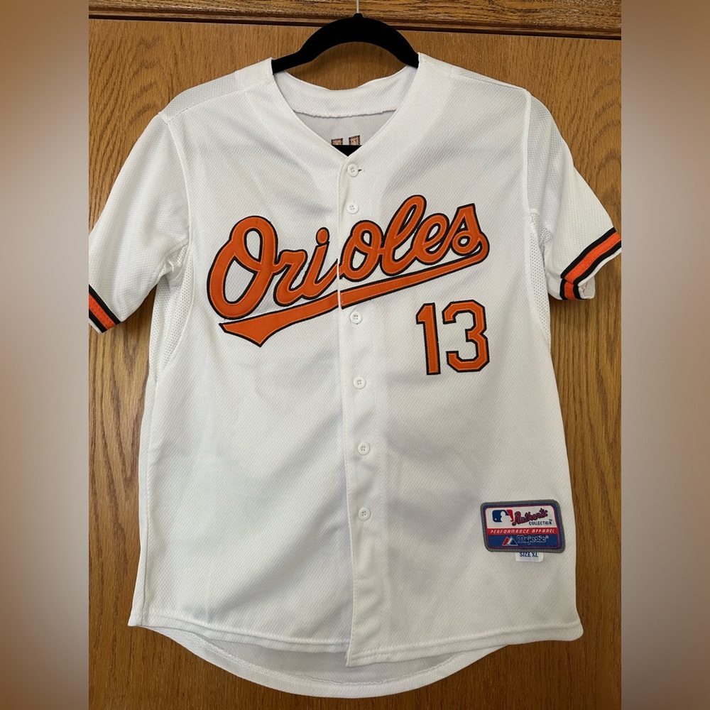 Majestic Baltimore Orioles Baseball Jersey Manny Machado #13 MLB Mens Size XL